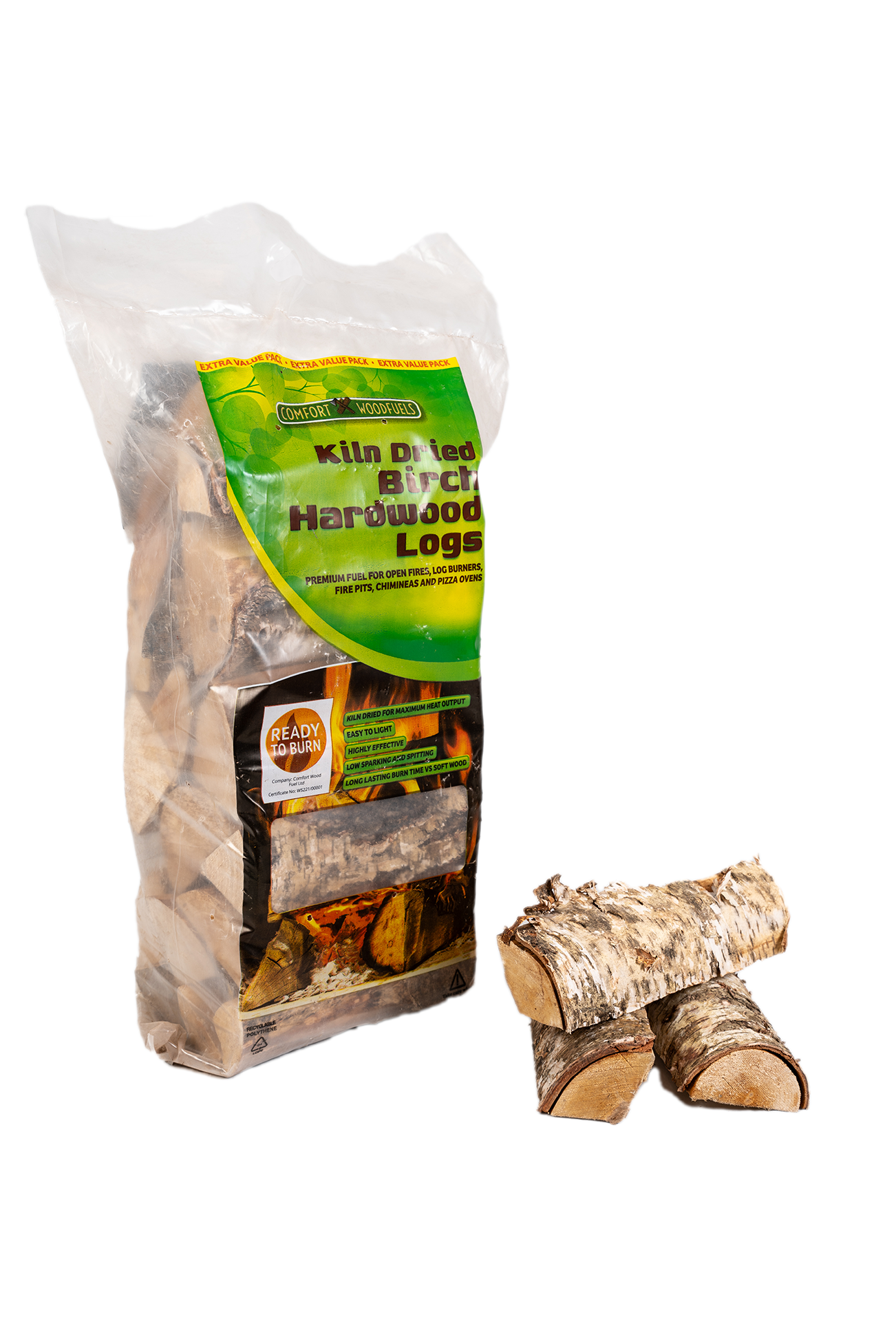 CWF Kiln-Dried Birch Logs - 20L Carry Pack
