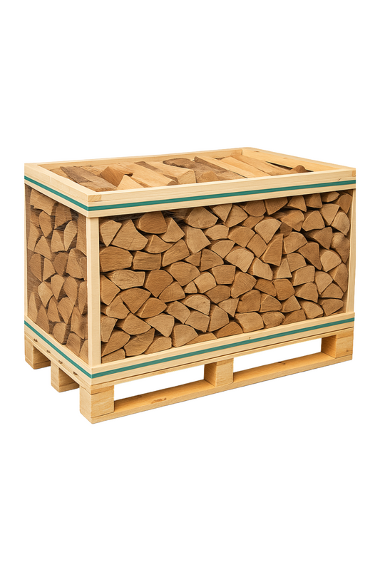 Standard Crate of Kiln-Dried Birch Logs
